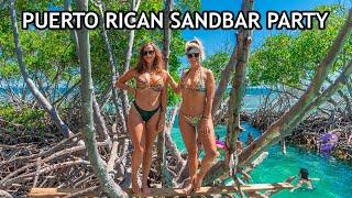 SAILING CARIBBEAN | FIRST TIME PUERTO RICAN SANDBAR BOAT PARTY