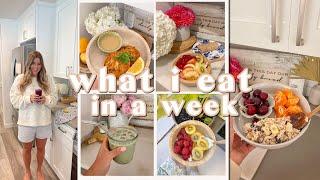 WHAT I EAT IN A WEEK | easy + healthy meals for balanced hormones