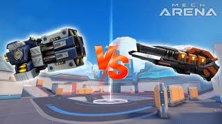 Repeater vs Ember Gun - Mech Arena Comparison