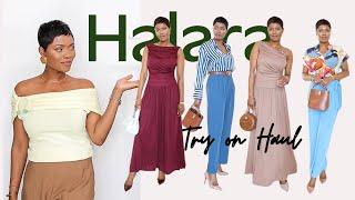 HALARA HAUL & TRY ON | Styling Work Pants & MORE | ama loves beauty