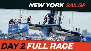 FULL RACE REPLAY // 2019 New York SailGP // Day 2 // Races 4-6 // 22 June 2019