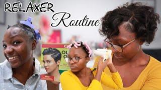 RELAXING MY 4C HAIR | Healthy Relaxed hair Routine