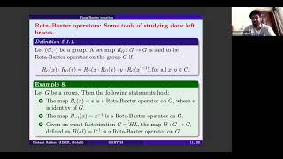 WoG 2024 Talk 3.6: Nishant Rathee - Rota–Baxter operators and skew brace structures over Heisenbe…