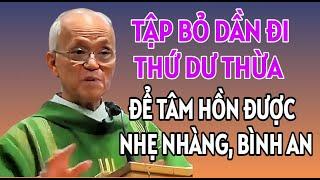 TẬP BỎ DẦN ĐI CÁI DƯ THỪA ĐỂ TÂM HỒN ĐƯỢC NHẸ NHÀNG VÀ BÌNH AN . CHA PHẠM QUANG HỒNG GIẢNG MỚI NHẤT