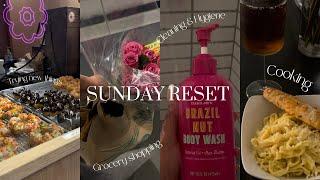 SUNDAY RESET | Nights alone, Trader Joe's, Cooking, Mochinut, Going to the gym, Cleaning, & more