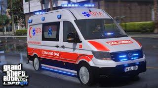 BOL ÇAKARLI ÖZEL AMBULANS - VW CRAFTER 2020 - GTA 5 AMBULANS MODU