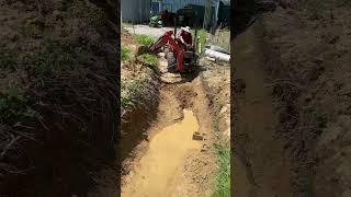 Can Your Mom Dig a Trench???  Chamberlin Family Farms #digging #trench #tractor #farmlife