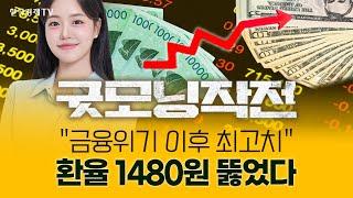 "금융위기 이후 최고치" 환율 1480원도 뚫렸다 | 굿모닝작전_241227