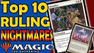 Top 10 Ruling Nightmares in MTG