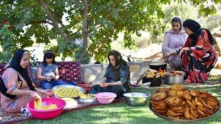 Mix of Traditional and local Village Cooking in IRAN  Iran Village Life