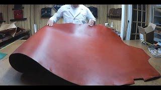 Unboxing English Bridle Leather from Wickett & Craig of America | Chestnut & Tan