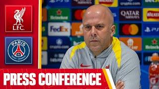 Arne Slot & Diogo Jota Pre-Match Press Conference | Champions League | Liverpool v PSG