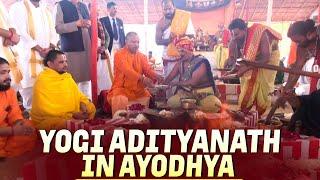 UP CM Yogi Adityanath in Ayodhya | Hanumangarhi | Ram Lalla | Panchayat Maha Yagya at Asharfi Bhawan