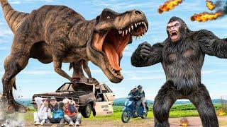 Jurassic Showdowns: Most Intense Dinosaur Battles | Kong 2 Vs T-rex | Jurassic Park
