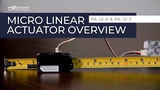 Micro Linear Actuator | PA-12-R & PA-12-T Product Overview | Progressive Automations