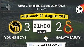 Champions League Play-off : Young Boys und Galatasaray live auf DAZN 2 |  21.08.2024 um 21 Uhr