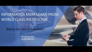 Informatica MDM Demo | Informatica MDM Training Videos