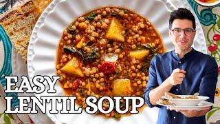 Easy Lentil Soup with Minimal Prep Work