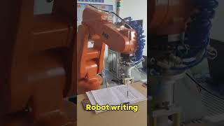 Robot writing #intelligence #machine #factoryproducts #factory #industrialrobot #automobile #robot