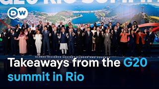 Brazil's G20 summit focused on sustainability, poverty | DW News