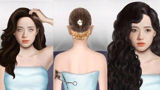 asmr head lice removal  । head lice treatment #animation #rainbowasmr