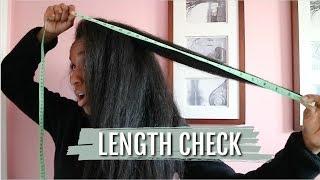 Natural Hair | Length Check .. Waist Length?!