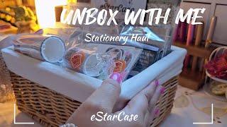 ASMR Unboxing | Stationery Haul ft @estarcase