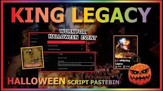 KING LEGACY Script Pastebin 2024 UPDATE 7 HALLOWEEN AUTO FARM CANDY | JACK O LANTERN | SKULL KING 