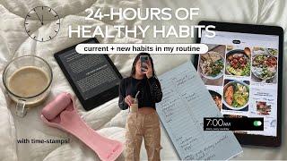 FULL-DAY of Healthy Habits (current + new habits in my routine)