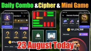 23 August Daily Combo & Cipher Code & Mini Game Hamster Kombat | Daily Combo & Mini Game 23 August