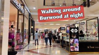  Walking around Burwood at night / Westfield shopping centre / suburb in Sydney