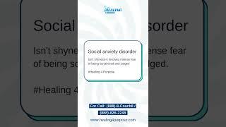 Social anxiety disorder is a common form of anxiety.