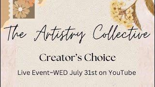 Craft & chat with me for the artistry collective’s creator’s choice live event #cwm #junkjournal