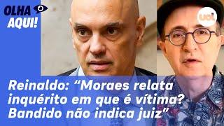 Reinaldo: É indecente acusar Alexandre de Moraes por liderar inquérito dos atos golpistas