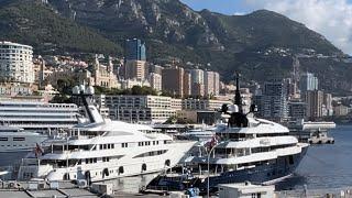 Port Hercules Monaco Feat. MAN OF STEEL & AMATASIA Superyacht @archiesvlogmc