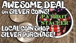 AWESOME DEAL ON SILVER COINS! Local Coin Shop Silver Purchase!