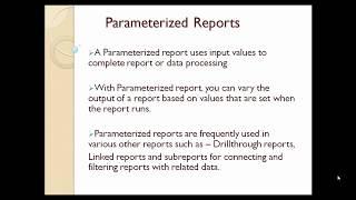 SQL Server Reporting Services: How to create Parameterized Reports in SSRS