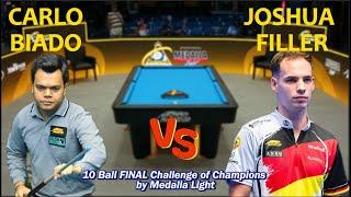 Highlights Carlo BIADO vs Joshua FILLER 10 Ball FINAL Challenge of Champions by Medalla Light