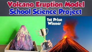 Volcano Eruption Science Experiments Model | Science Projects For Exhibition Working Model