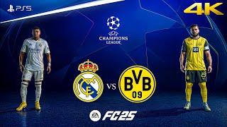 FC 25 - Real Madrid vs. Borussia Dortmund | UEFA Champions League | PS5™ [4K60]