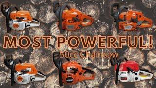 Most powerful Modern Stock 50cc chainsaw! Cheap to Expensive