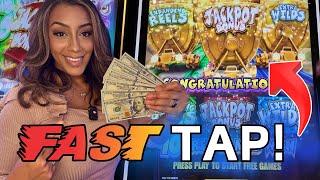 I Fast Tapped A New Slot Machine For The Triple Feature And WON HUGE!