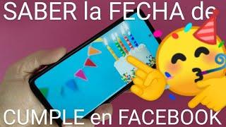  Como VER FECHAS de CUMPLEAÑOS PRÓXIMOS de MIS AMIGOS en FACEBOOK 2024