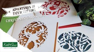 Adventures In Paper Cutting Christmas Card Making Set