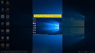 how to scan pc for malware || computer virus scan kaise kare #shorts #ytshorts #2023
