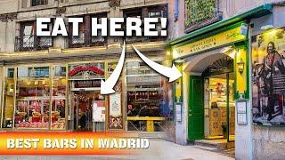 Top 7 Places to eat in Madrid Spain | Don't miss out the typical Madrid food 4k