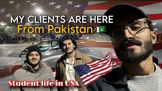 Transforming Lives My Clients' arrived in the USA  Meeting My clients from Pakistan | Student Life