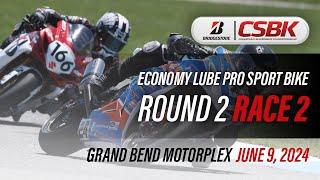 2024 Bridgestone CSBK - Economy Lube Pro Sport Bike Round 2, Race 2 at Grand Bend Motorplex