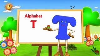 Letter T Song - 3D Animation Learning English Alphabet ABC Songs For children