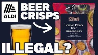 Aldi German Pilsner Beer Crisps Review (WEIRDEST CRISPS EVER)